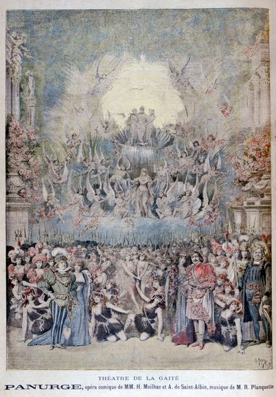 A ópera Panurge, no Théâtre de la Gaîté, Paris, 1895 de Henri Meyer