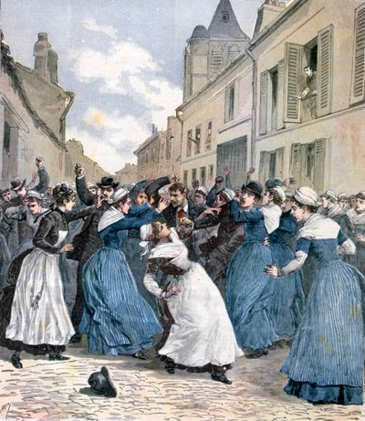 A retirada dos loucos em Villejuif, Paris, 1891 de Henri Meyer