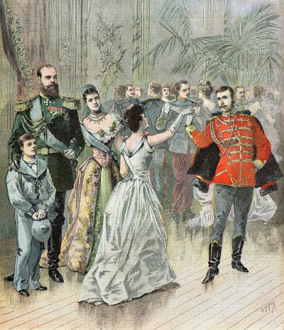 O czar Alexandre 3 e a sua família de Henri Meyer