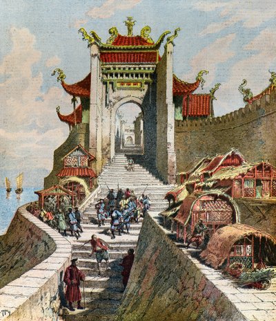 Vista da Porta de Xangai de Henri Meyer
