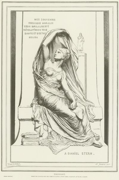 Alegoria do Pensamento de Henri Michel Antoine Chapu