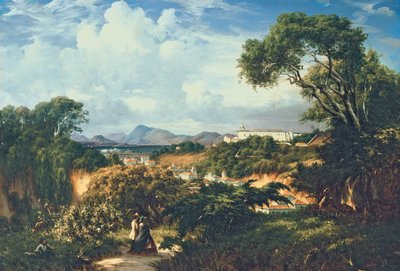Vista do Convento de Santa Teresa a partir das alturas de Paula Matos de Henri Nicolas Vinet