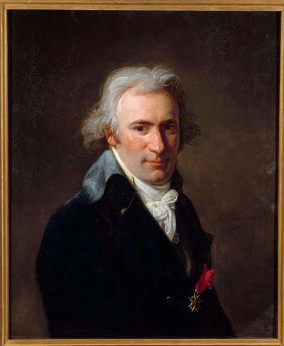 Retrato de Jean Baptiste Canthaney dit Clery (1759-1809) valet de chambre de Louis XVI au temple Pintura de Henri Pierre Danloux (1753-1809) 1798 Sol. 0,65x0,54 m de Henri Pierre Danloux