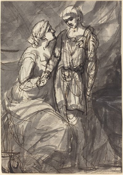 Duas Figuras em Traje Clássico de Henri Pierre Danloux
