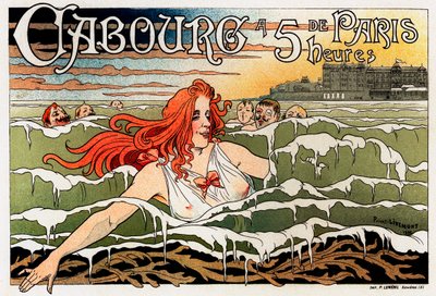 Cartaz de Casino de Cabourg, 1896 de Henri Henri Antoine Théodore Livemont