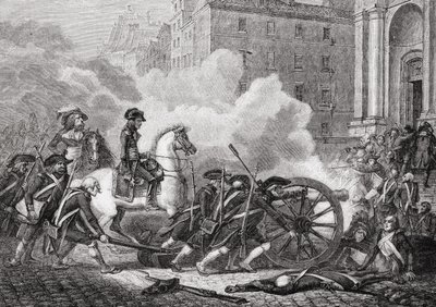 Derrota das Seções parisienses, maio de 1795, de "Histoire de la Revolution Française" por Louis Blanc (1811-82) gravada por Paul Jonnard (d.1902) 1847-62 de Henri Renaud