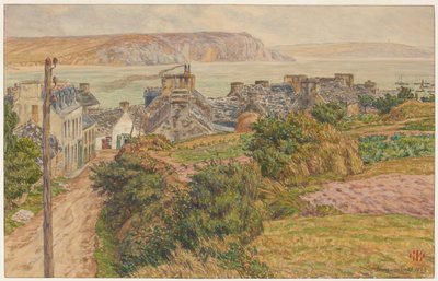 Aldeia e baía de Morgat de Henri Rivière