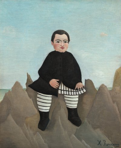 Menino nas rochas, 18951897. de Henri Rousseau