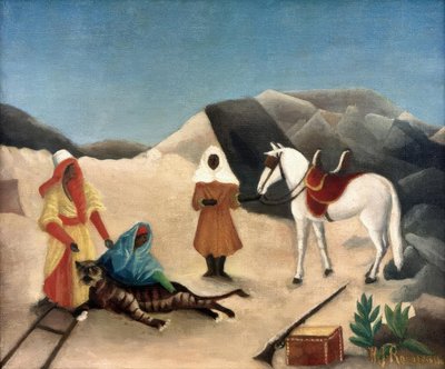 Caça ao tigre de Henri Rousseau