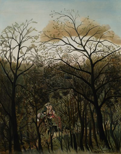 Encontro na floresta de Henri Rousseau