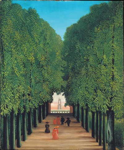 A alameda no parque de Saint-Cloud de Henri Rousseau