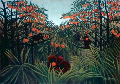 Os Trópicos, 1910 de Henri Rousseau