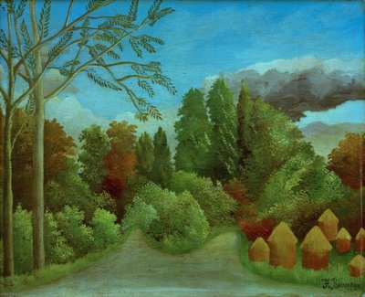 Vista das margens do Oise de Henri Rousseau
