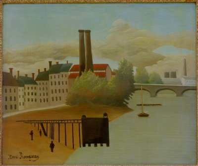 Vista dos arredores de Paris de Henri Rousseau
