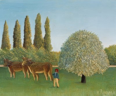 Prado (pasto). 1910 de Henri Rousseau