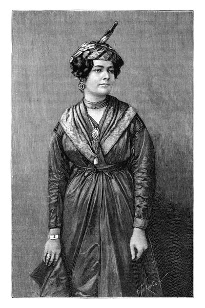 Uma mulher crioula da Martinica, c1890 de Henri Thiriat