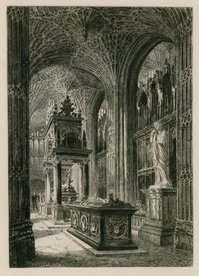 Interior, de, abadia westminster de Henri Toussaint