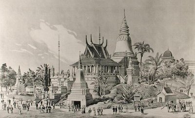 O Palácio do Camboja no Trocadero, a Exposição Universal de 1900 de Henri Toussaint