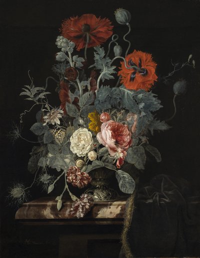 Natureza morta floral, 1665 de Henri de Fromantiou