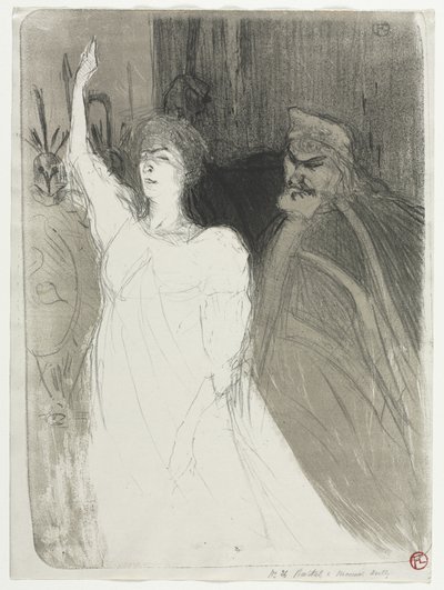 Um principesco idílico, Clara Ward de Henri de Toulouse-Lautrec