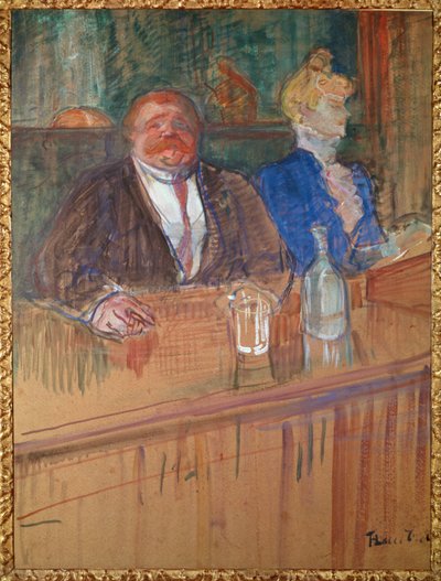 No bar de Henri de Toulouse-Lautrec