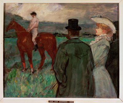 Nas corridas (pintura sobre tela) de Henri de Toulouse-Lautrec