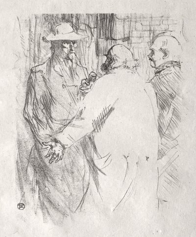 Ao pé do Sinai: Clemenceau a Busk de Henri de Toulouse-Lautrec