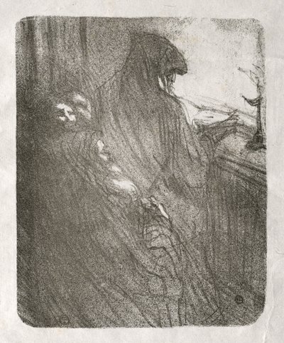 Aos pés do Sinai: a oração dos judeus poloneses de Henri de Toulouse-Lautrec