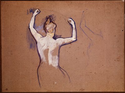 Ballet de Papa Chrysanthme (estudo para uma das dançarinas apresentadas) de Henri de Toulouse Lautrec