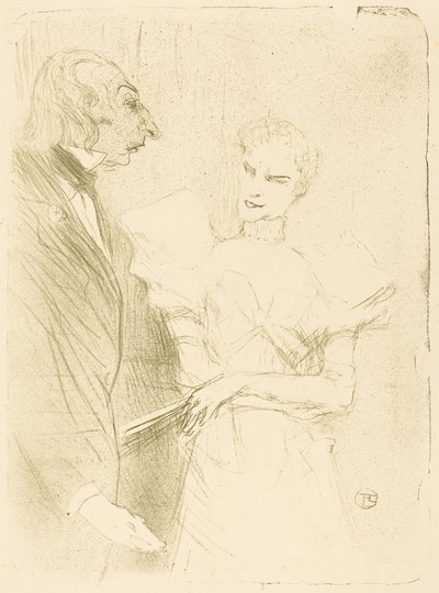 Brandès e Leloir em «Cabotins» de Henri de Toulouse-Lautrec