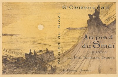 Capa para «Au pied du Sinaï» de Henri de Toulouse-Lautrec