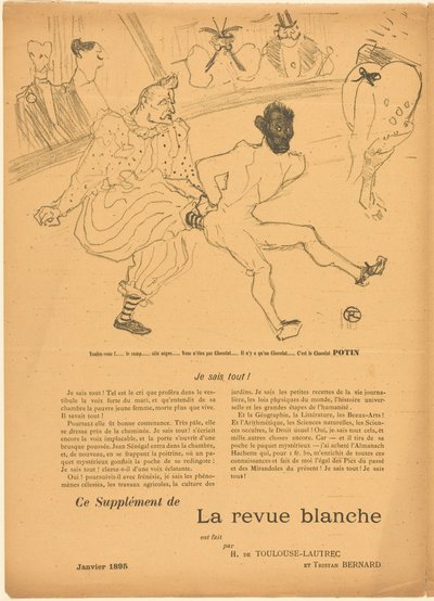 Footit e Chocolat [recto esquerdo] de Henri de Toulouse-Lautrec