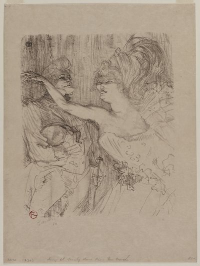 Guy e Mealy, em "Paris qui Marche" de Henri de Toulouse-Lautrec