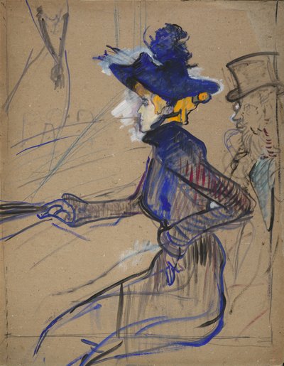 Jane Avril no Divan Japonais de Henri de Toulouse-Lautrec