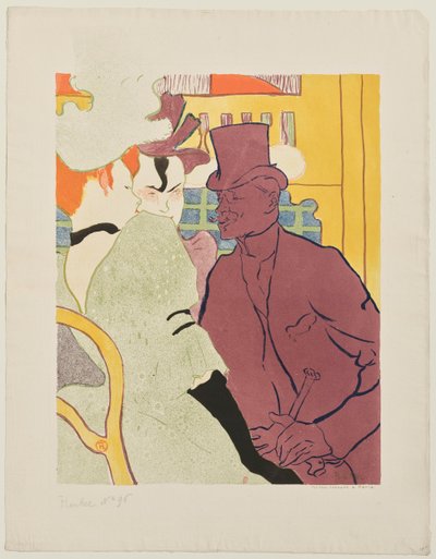 O inglês Warener no Moulin-Rouge de Henri de Toulouse-Lautrec