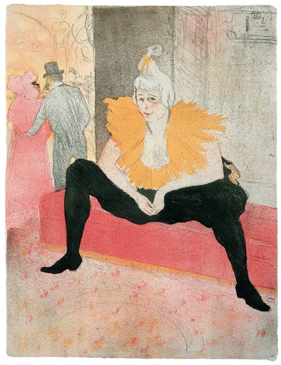 A palhaçada assenta de Henri de Toulouse-Lautrec