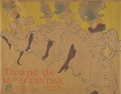 A companhia de Mademoiselle Églantine de Henri de Toulouse-Lautrec