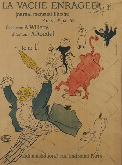 A vaca raivosa de Henri de Toulouse-Lautrec
