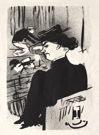 O Café-concerto: Um Espectador de Henri de Toulouse-Lautrec
