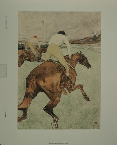 O jóquei [prova b] de Henri de Toulouse-Lautrec