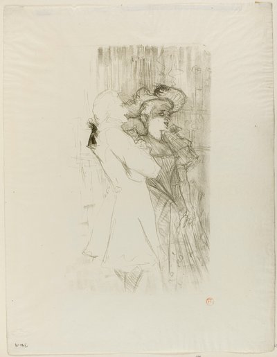 Lender e Auguez em La Chanson de Fortunio de Henri de Toulouse-Lautrec