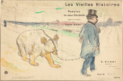 Histórias antigas (capa/frontispício) de Henri de Toulouse-Lautrec