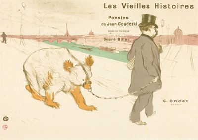 Les Vieilles Histoires, capa/frontispício de Henri de Toulouse-Lautrec