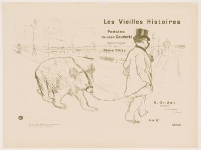 As Velhas Histórias: Capa - Frontispício de Henri de Toulouse-Lautrec