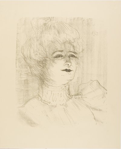 Marie-Louise Marsy, de Litografias de Treize de Henri de Toulouse-Lautrec
