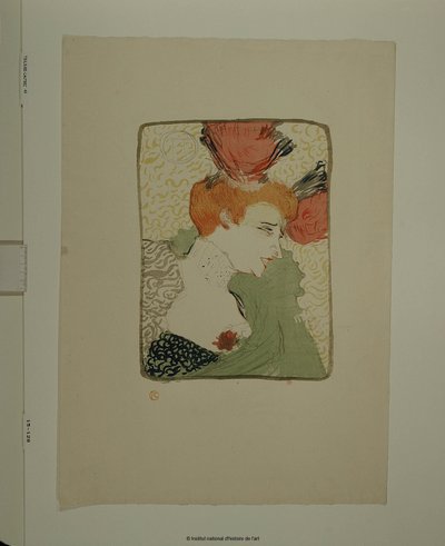 Melle Lender, um busto de Henri de Toulouse-Lautrec