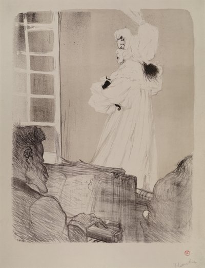 Miss May Belfort (tabuleiro grande) de Henri de Toulouse Lautrec
