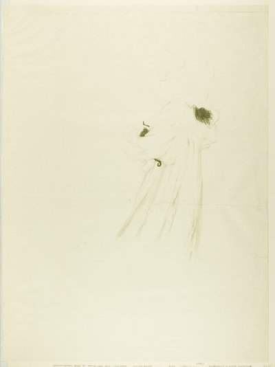 Miss May Belfort (prato grande) de Henri de Toulouse-Lautrec