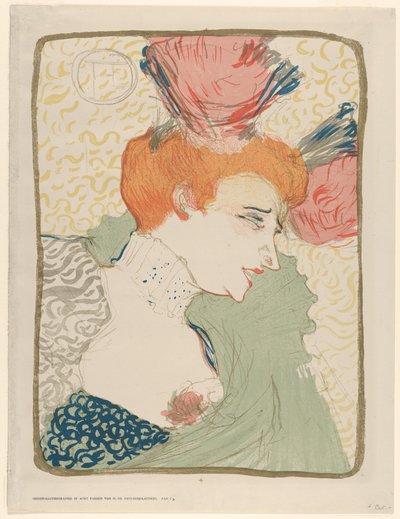 Busto-retrato de Mademoiselle Marcelle Lender de Henri de Toulouse-Lautrec