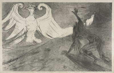 Projeto para Frontispício para: Au pied du Sinaï de Henri de Toulouse-Lautrec